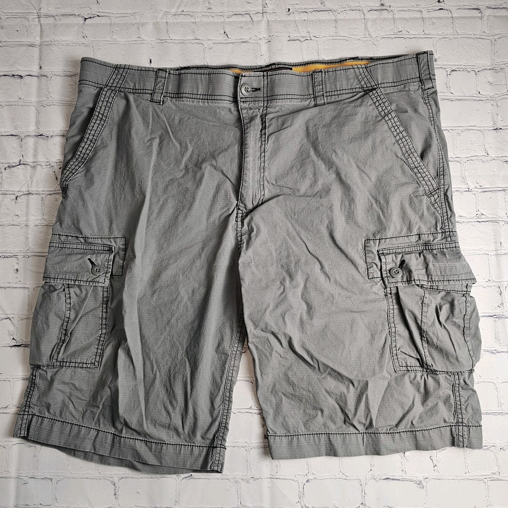Wearfirst‎ Cargo Shorts Mens Size 42 Gray Stretch Pockets Cotton Blend Casual